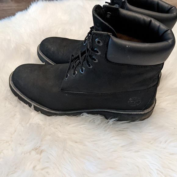 Timberland size 12 men's black suede boot - Picture 4 of 5